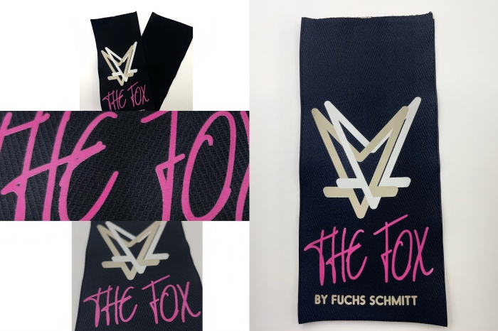 Manganake merek sampeyan kanthi campuran label twill lan label silikon gedhe lan percetakan silikon